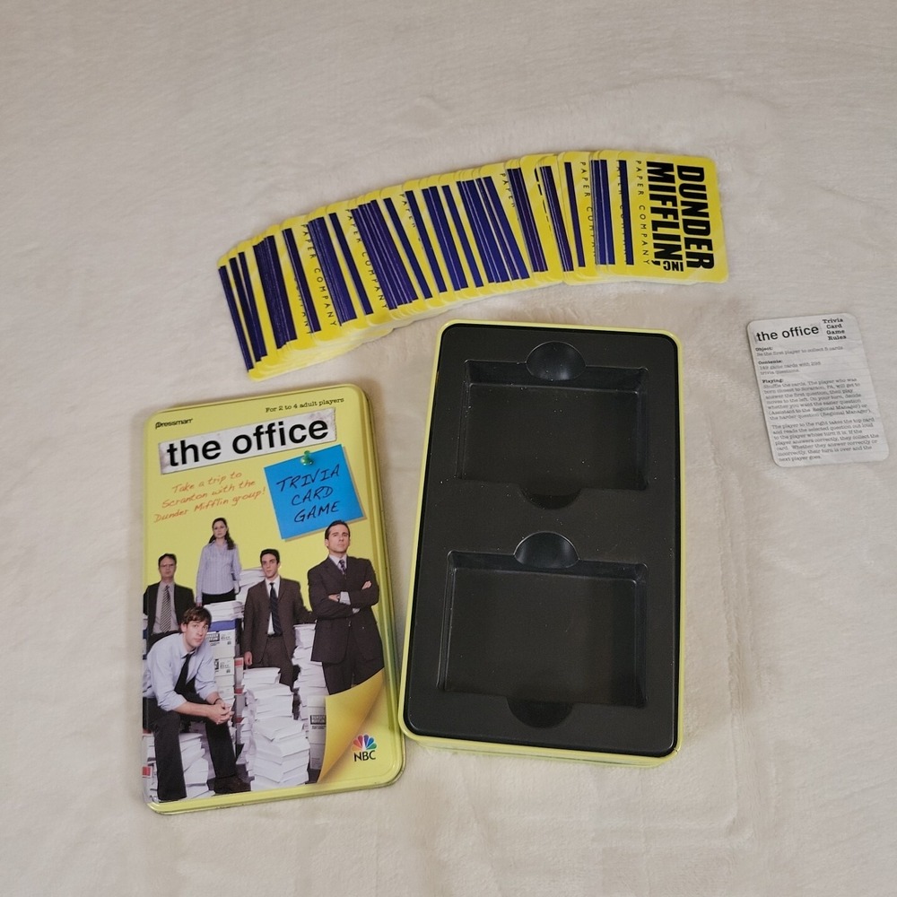 The Office Trivia Card Game 2009 Edition Tin Pressman #4125 Complete TV Show - Picture 3 of 7
